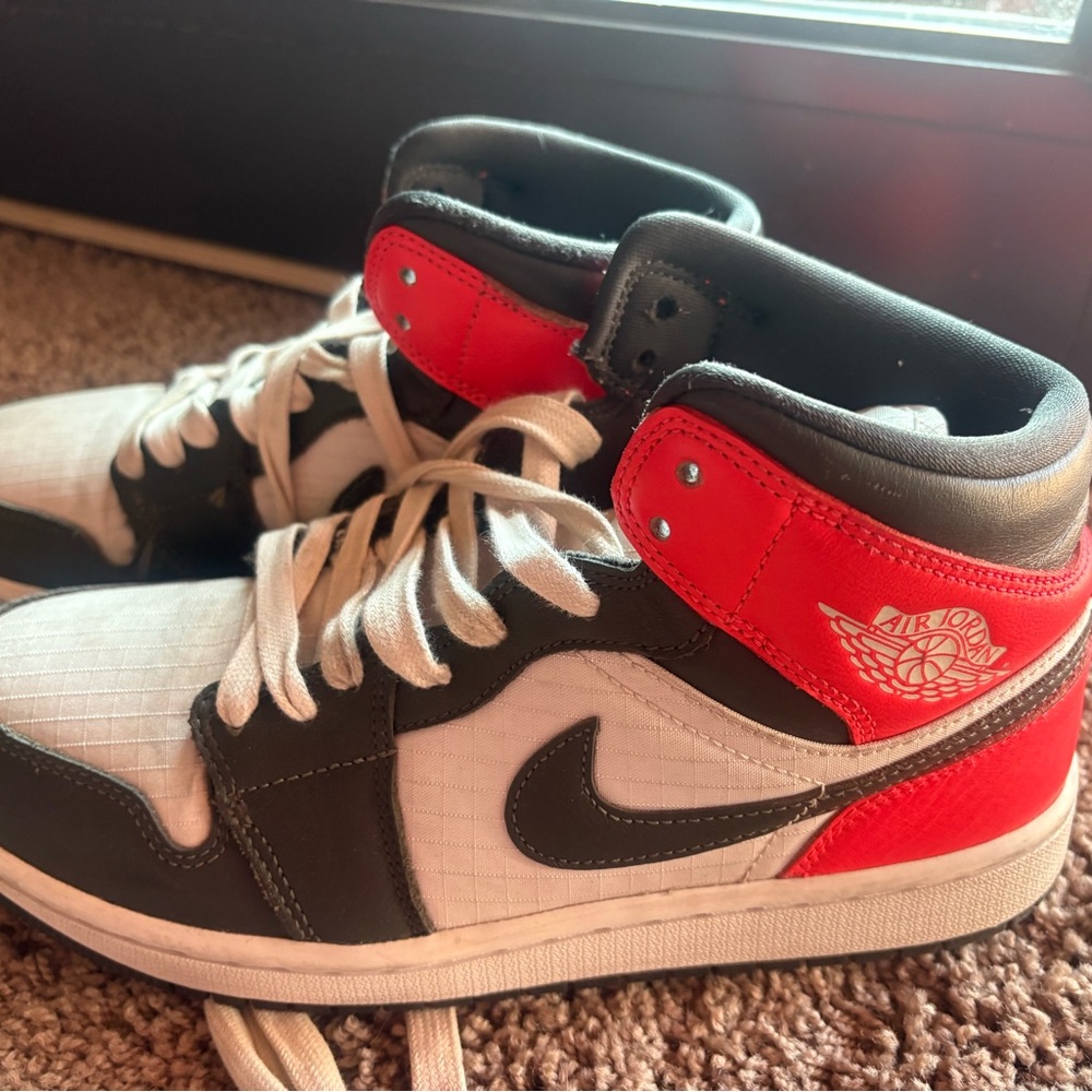 Nike Jordan Sneakers with White and Gray Accents